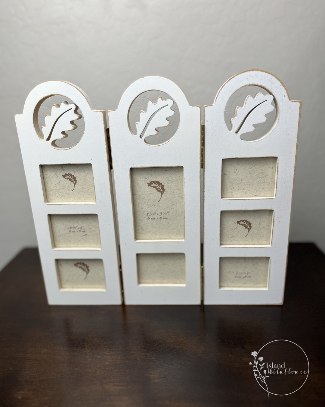 Trifold Wooden Gallery Photo Frame