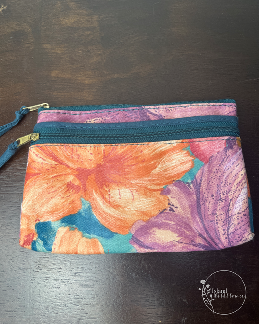 Vivid Blooms Zippered Pouch