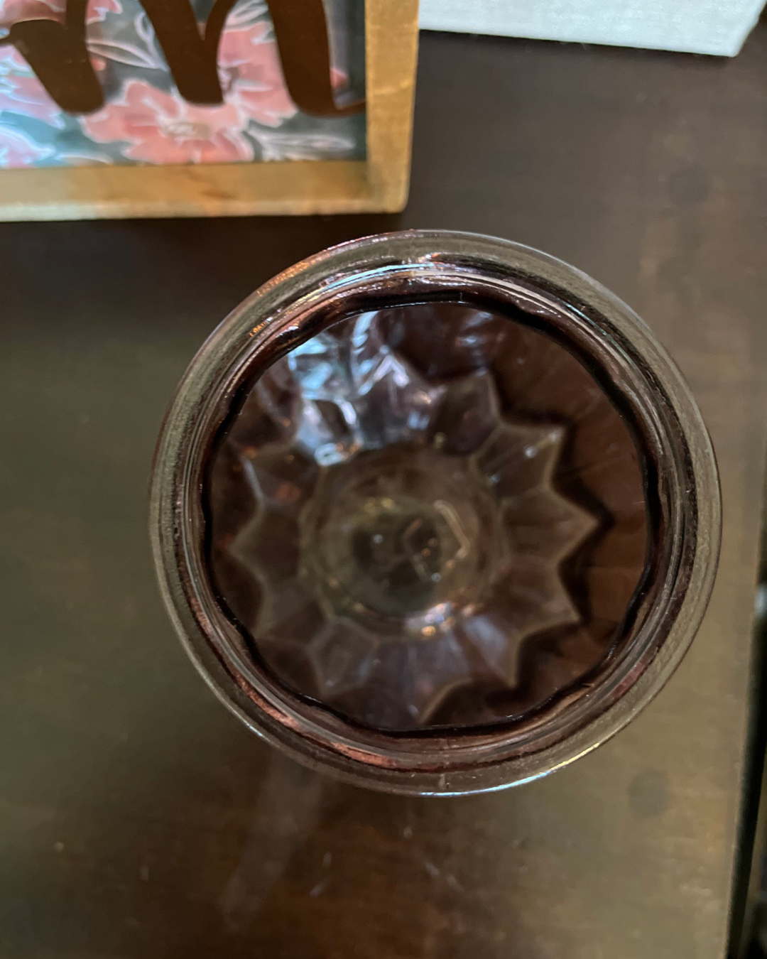 Vintage Amethyst Diamond Glass Vase (DPS Brand)
